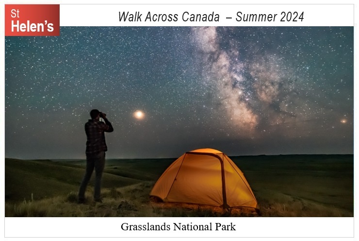 St Helen's Across Canada Postcard Canada 08-1 Grasslands National Park v01 St Helen's Virtual Walk Across Canada - Canada - Grasslands National Park