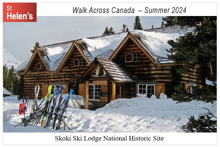 St Helen's Across Canada Postcard Canada 09-1 Skoki Ski Lodge National Historic Site v01 St Helen's Virtual Walk Across Canada - Canada - Skoki Ski Lodge National Historic Site