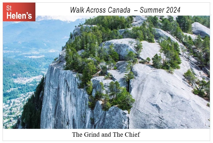 St Helen's Across Canada Postcard Canada 10-1 The Grind and The Chief v01 St Helen's Virtual Walk Across Canada - Canada - The Grind and The Chief