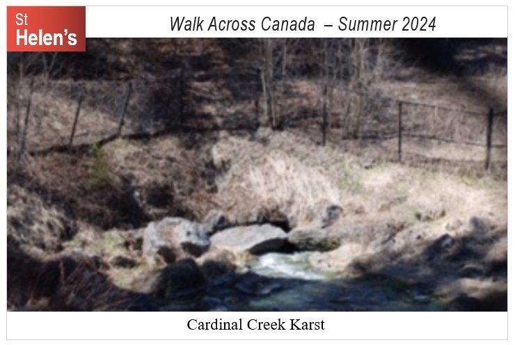 St Helen's Across Canada Postcard Ottawa 01-1 Cardinal Creek Karst v01 St Helen's Virtual Walk Across Canada - Ottawa - Cardinal Creek Karst