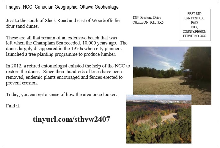 St Helen's Across Canada Postcard Ottawa 04-2 Pinhey Sand Dunes v01 St Helen's Virtual Walk Across Canada - Ottawa - Pinhey Sand Dunes