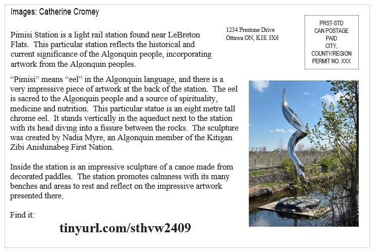 St Helen's Across Canada Postcard Ottawa 05-2 Pimisi Station v01 St Helen's Virtual Walk Across Canada - Ottawa - Pimisi Station