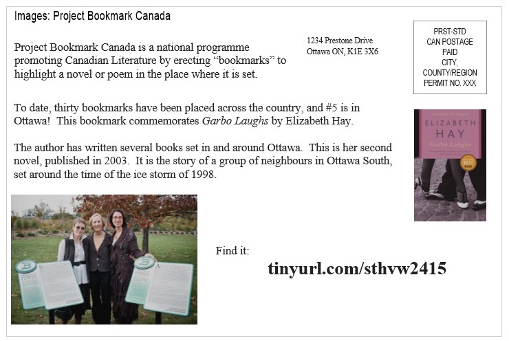 St Helen's Across Canada Postcard Ottawa 08-2 Project Bookmark Canada v01 St Helen's Virtual Walk Across Canada - Ottawa - Project Bookmark Canada