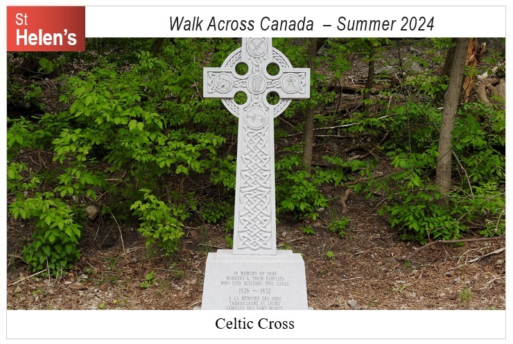 St Helen's Across Canada Postcard Ottawa 09-1 Celtic Cross v01 St Helen's Virtual Walk Across Canada - Ottawa - Celtic Cross