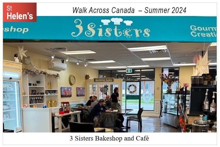 St Helen's Across Canada Postcard Ottawa 10-1 3 Sisters Bakeshop and Cafe v01 St Helen's Virtual Walk Across Canada - Ottawa - 3 Sisters Bakeshop and Cafe
