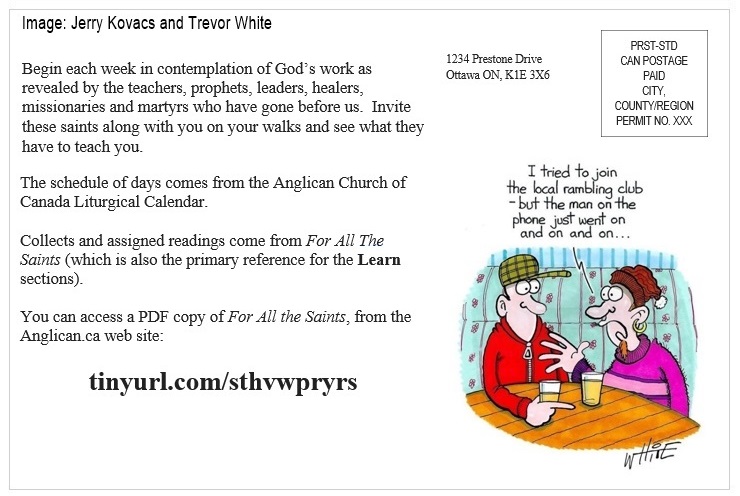 St Helen's Across Canada Postcard Prayers 00-2 Introduction v01 St Helen's Virtual Walk Across Canada - Prayers - Introduction