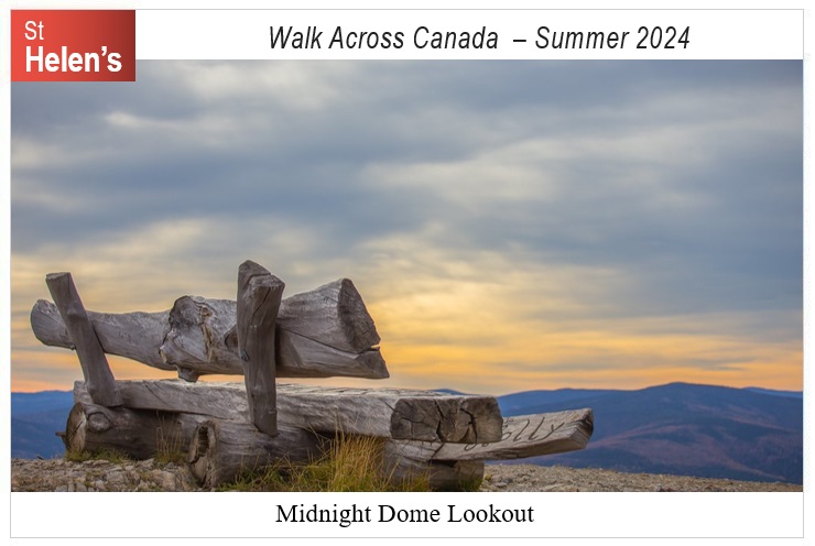 St Helen's Across Canada Postcard Canada 13-1 Midnight Dome Lookout v01 St Helen's Virtual Walk Across Canada - Canada - Midnight Dome Lookout