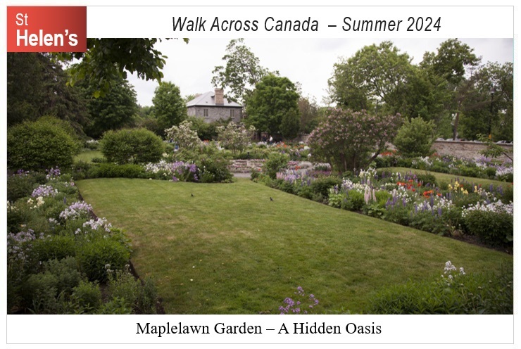 St Helen's Across Canada Postcard Ottawa 11-1 Maplelawn Garden v01 St Helen's Virtual Walk Across Canada - Ottawa - Maplelawn Garden